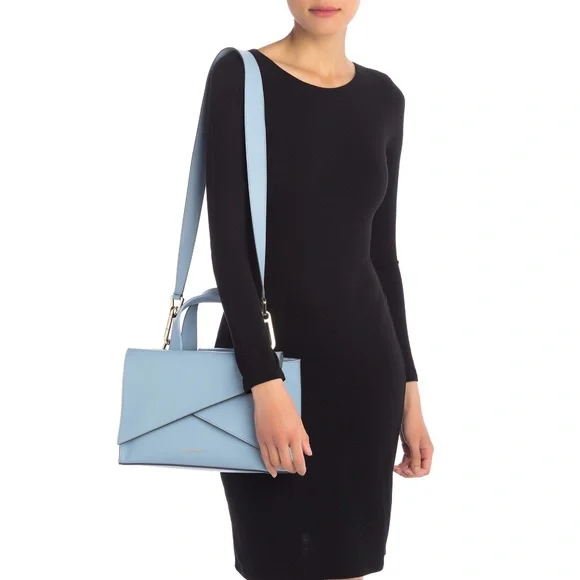 NWOT Emporio Armani Square Leather Satchel - Picture 8 of 11